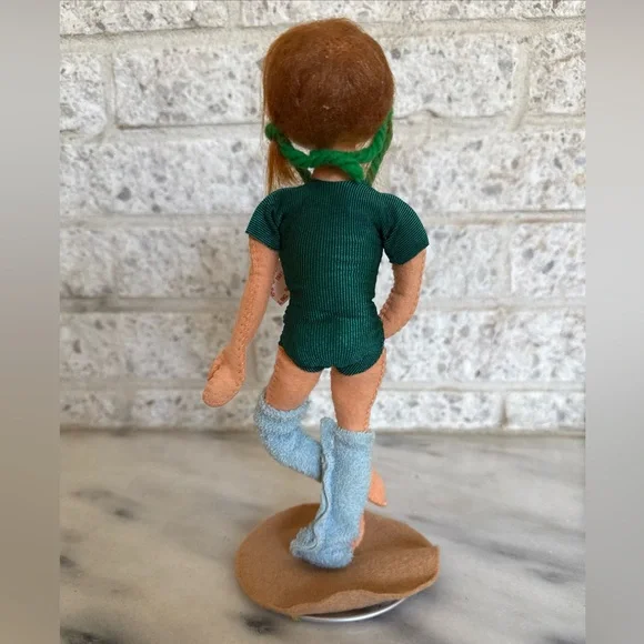 Vintage 1983 Annalee 10" Aerobic Girl Doll Exercise Yoga - Picture 2 of 3